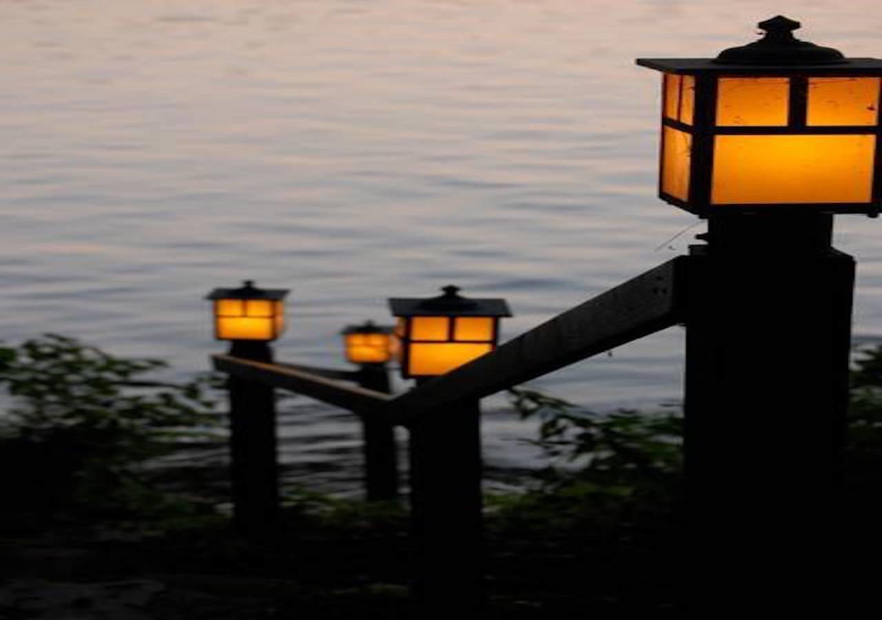 The Elms Waterfront Cottages Lake Luzerne ภายนอก รูปภาพ